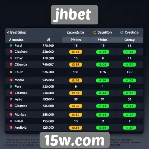 Comparativo de odds no site jhbet